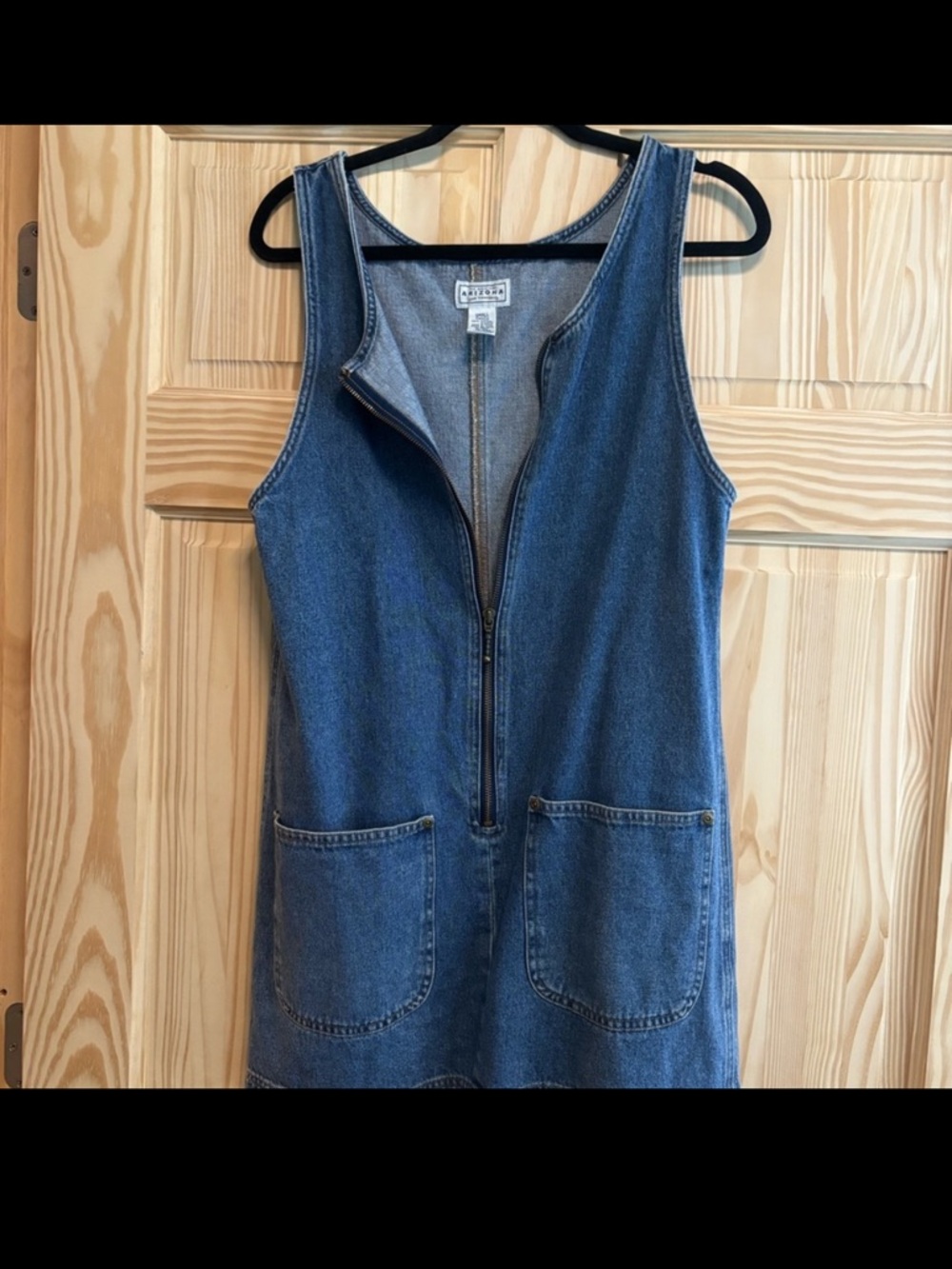Arizona Jean Company Vintage Blue Denim Zip Dress